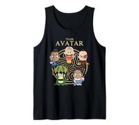 ATLA Team Avatar Chibi Character Group Retro Cartoon Canotta