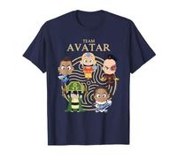 ATLA Team Avatar Chibi Character Group Retro Cartoon Maglietta