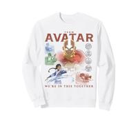 ATLA Team Avatar We're in This Together Collage Cartoon Felpa