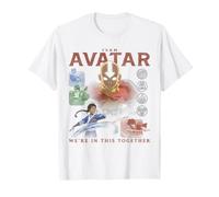 ATLA Team Avatar We're in This Together Collage Cartoon Maglietta