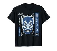 ATLA Zuko Blue Spirit Mask with Chinese Text Retro Cartoon Maglietta