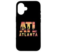 atlanta, atl, skyline città Custodia per iPhone 16