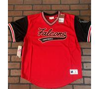Atlanta Falcons Mitchell & Ness Football Jersey ~ Mai Indossato ~ L XL 2XL