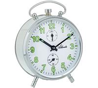 Atlanta Mech 1065-0 - Sveglia analogica, colore: Bianco, bianco, 12, Rétro