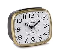 Atlanta Sveglia al quarzo senza ticchettio con luce Snooze analogico oro - 2142-9