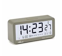 Atlanta Sveglia digitale LCD Snooze Luce Silenziosa senza ticchettio, 3 Sveglie, Allarmi Grigio - 1879-4