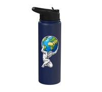 Atlante che tiene la terra Stainless Steel Insulated Water Bottle