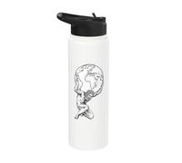 Atlante che tiene la terra Stainless Steel Insulated Water Bottle