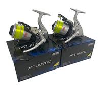 Atlantic 7000 FD - Set di 2 bobine per pesca in mare, colore: Giallo