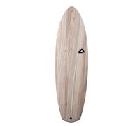 Atlantic Boards | Tavola da Surf | Octopus | 5'10" x 20" x 2.5" - 33.7L | Resina epossidica e legno naturale | Sistema Future Fins: 5 chiglie