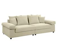 Atlantic Home Collection 2 posti, grande divano Björn, crema, larghezza x profondità x altezza: 234 x 111 x 88 cm