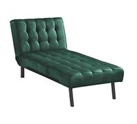 Atlantic Home Collection Chaiselongue, Samtvelours Grün, Relaxliege