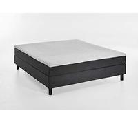 Atlantic Home Collection Happy HAPPY - Materasso a molle Bonell, durezza H2, tessuto antracite, 160/200 cm, altezza ca. 58 cm