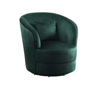 Atlantic Home Collection Poltrona Colin, 360 gradi, poliestere, verde, LxPxA: 84 cm x 85 cm x 84 cm