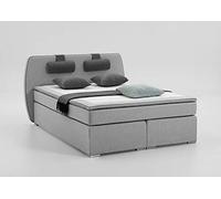 Atlantic Home Collection REX - Base Letto a molle insacchettate a 7 zone, grado di rigidità H3, 140 x 200 cm, grigio chiaro