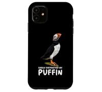 Atlantic Puffin Muffin Seabird Easily Distracted By Puffin Custodia per iPhone 11