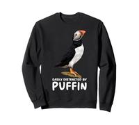 Atlantic Puffin Muffin Seabird Easily Distracted By Puffin Felpa