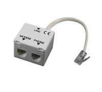 Atlantis A01-AF2 Splitter RH11, Filtro RJ11 ADSL, Plug RJ11 per Connessione alla Linea Telefonica, Jack RJ11 per Connessione ADSL