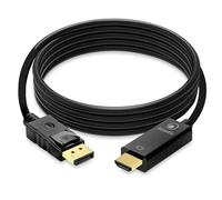 ATLANTIS A04-DP_HDMI-18 cavo adattatore Display Port (DP) a HDMI, 4K 1080p 60 Hz maschio-femmina connettere PC/Notebook/MAC con uscita Display Port a Monitor,Projettore con ingresso HDMI. Cavo 1,8 m.