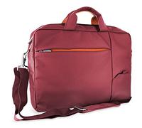 Atlantis Borsa notebook 15.6" pollici a tracolla modello S410, imbottitura interna, vano porta documenti, tasca esterna per accessori, fascia per aggancio Trolley Cinghia a tracolla, colore rosso.
