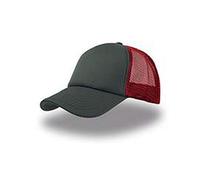 Atlantis - Cappellino Rapper Colore Grigio/Rosso