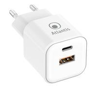 ALIMENTATORE ATLANTIS UNIVERSALE per SMARTPHONE E TABLET P008-PD20GN-2U AC 20W o
