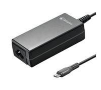 Atlantis Caricatore USB-C 65W per Notebook, GaN mini, PD65G-M2 | Alimentatore 65W per Notebook USB-C PD; 187 g; cavo USB-C integrato 170 cm e rete Schuko 80 cm