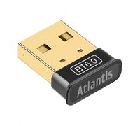 Atlantis Chiavetta Nano Bluetooth 6.0 per PC, A02-BT603 | Adattatore Bluetooth per PC: fino a 7 Dispositivi; USB 2.0; Windows 8.1/10/11; 18 × 15 × 6mm, 2g
