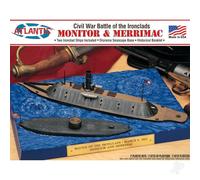 Atlantis Kit di modellini in plastica - Monitor e Merrimack Civil War Set