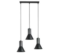 ATLANTIS LAMPADA A SOSPENSIONE NERA 3X E27/15W IP20 METALLO 6089