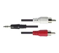 Atlantis Land 1.5m 3,5mm - 2xRCA M/M cavo audio 1,5 m 3.5mm Nero, Rosso, Bianco