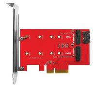 ADATTATORE ATLANTIS A06-M2-DUAL-P4 per install. su PC un SSD M.2/NVME o M.2/SATA dim: 80,60,42,30mm su slot PCIe-4/8/16x