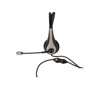 Atlantis Cuffia E Microfono Con Regolatore Di Volume E Inserto Grigio P003-Va510