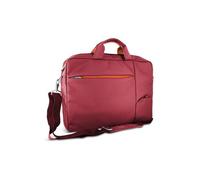 Atlantis Borsa notebook 15.6" pollici a tracolla modello S410, imbottitura interna, vano porta documenti, tasca esterna per accessori, fascia per aggancio Trolley Cinghia a tracolla, colore rosso.