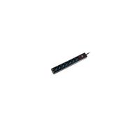 Atlantis P011-SL3007-B Striscia Multipresa, 7 Prese Italiano/Europa/Schuko Bipasso da 10A/16A Presa 16A, 2500 W, Nero
