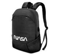 ATLANTIS NASA edition Borsa notebook 15.6" pollici a tracolla, imbottitura interna, vano porta documenti, tasca esterna per accessori, fascia per aggancio Trolley Cinghia a tracolla, colore nero.