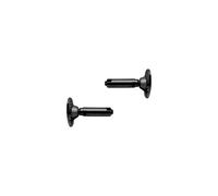 Atlantis RailSimple Onyx Series C0981-RPS04-BK-2 - Terminali girevoli per ringhiera cavi a base piatta (0,4 cm), in acciaio inossidabile PVD 316L di grado marino (confezione da 2)