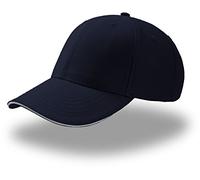 Atlantis Sport Sandwich 6 Panel Baseball Cap - Navy/Ecru - OS