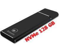 Atlantis SSD Esterno Portable M.2 NVME da 128GB. Type_C USB-3.1, PCI Express Alluminio Satinato NERO