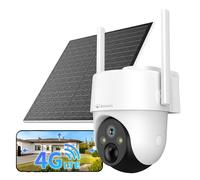 Atlantis Telecamera 4G, batteria ricaricabile, motorizzata, pannello solare | Ris. 3MP, con SIM, Batteria 10400mAh, audio 2 vie, IP65, allarme, MicroSD, app e notifiche, Volta Pro cod. A16-VL70P-4G