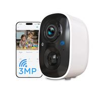 Atlantis Volta Pro Telecamera Wi-Fi 3MP a batteria, senza fili IP65 | Visione IR/LED, audio 2 vie, PIR movimento, MicroSD, app, notifiche push e cloud, cod. A16-VL82