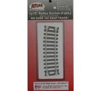 Atlas 832 Code 100 1/2 - 15" Radius Snap-Track (4 Pcs.)
