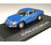 Atlas Alpine A110 1971 1/43 Scala Die Cast Modello Blu A Plynth IN Custodia T48