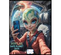 Atlas Comet 3I Notebook - UFO Selfie Girl | Safe Planet 2025 | Space Journal | 140 Grey Grid Pages