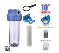 ATLAS CONTENITORE FILTRO ACQUA 3/4" SX SENIOR CON CARTUCCIA 10" STAFFA E CHIAVE