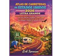 ATLAS DE CARRETERAS DE ESTADOS UNIDOS 2026 LETRA GRANDE