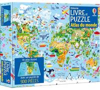 Atlas du monde - Coffrets livre et puzzle (300 pièces) - dès 7 ans