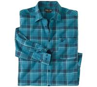 ATLAS FOR MEN - Camicia a Quadri in Flanella - Manica Lunga - Disponibile nelle Taglie Grandi