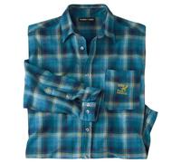 ATLAS FOR MEN - Camicia a Quadri in Flanella - Manica Lunga - Disponibile nelle Taglie Grandi