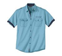 ATLAS FOR MEN - Camicia da Uomo in Cotone - Maniche Corte - Stile Chic e Casual - Disponibile nelle Taglie Grandi da M a 5XL